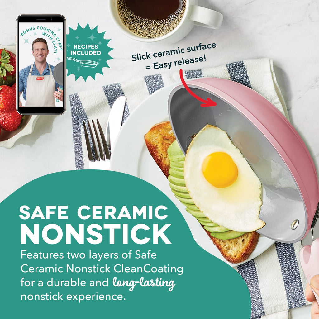 Dash Dream Green Recycled Aluminum 9.5"/11" Fry Pan Set